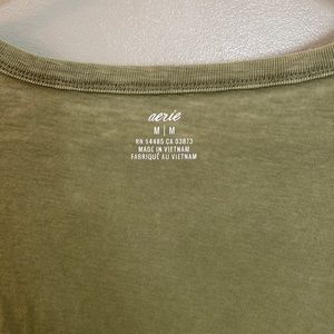 Aerie green comfy tee